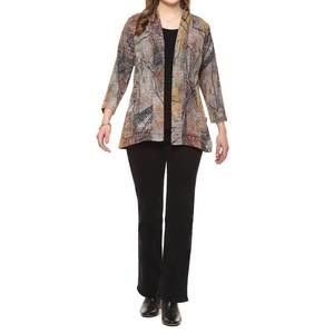NEW PARSLEY & SAGE cleo open front jacket in brown